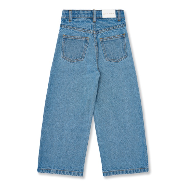 Petit Blush Ballon Wide Leg Jeans Mid Blue
