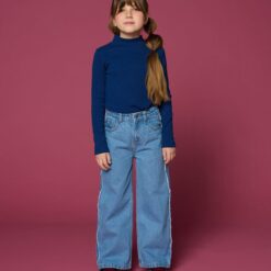 Alternative view of Petit Blush Ballon Wide Leg Jeans Mid Blue
