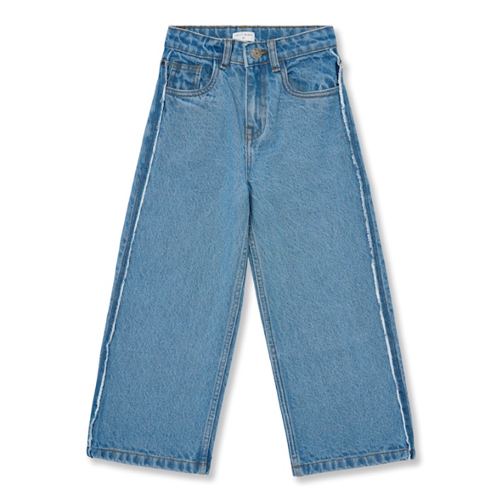 Petit Blush Ballon Wide Leg Jeans Mid Blue