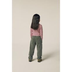 The Campamento Burgundy Stripes Turtle Neck Tshirt - Afbeelding 3