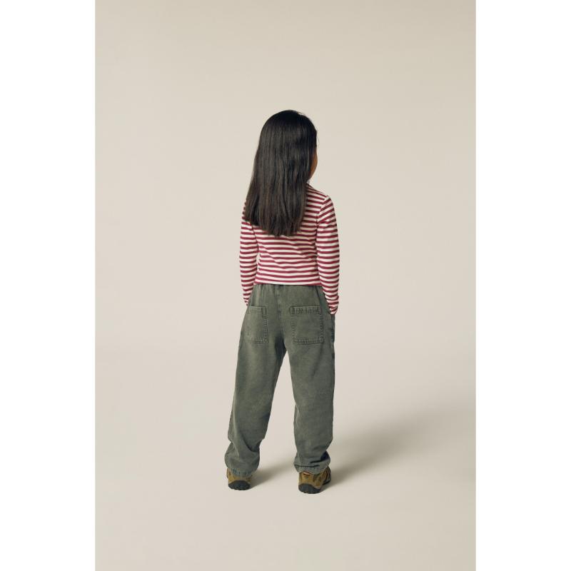 The Campamento Burgundy Stripes Turtle Neck Tshirt - Afbeelding 3