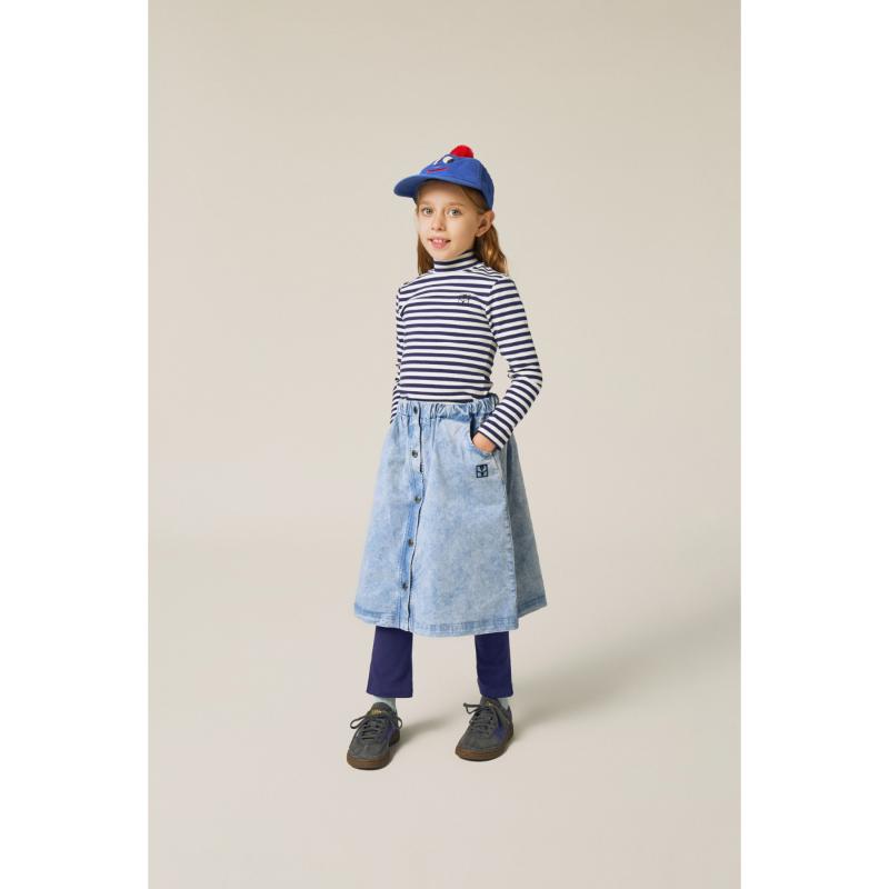 The Campamento Blue Stripes Turtle Neck Tshirt - Afbeelding 2