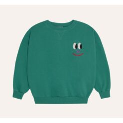 The Campamento Smiling Face Green Sweatshirt