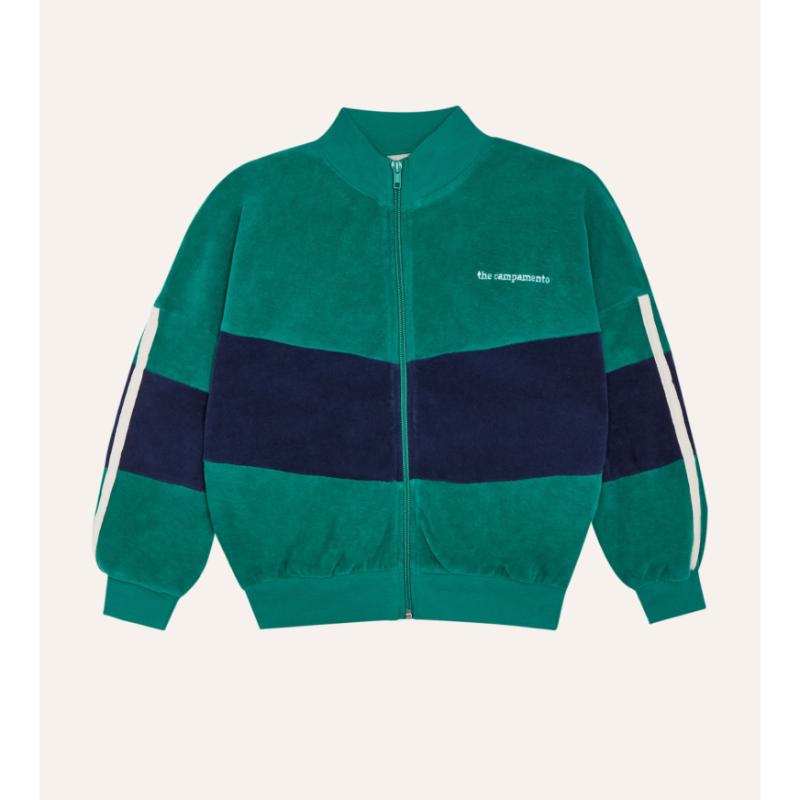 The Campamento Green Color Block Sweatshirt