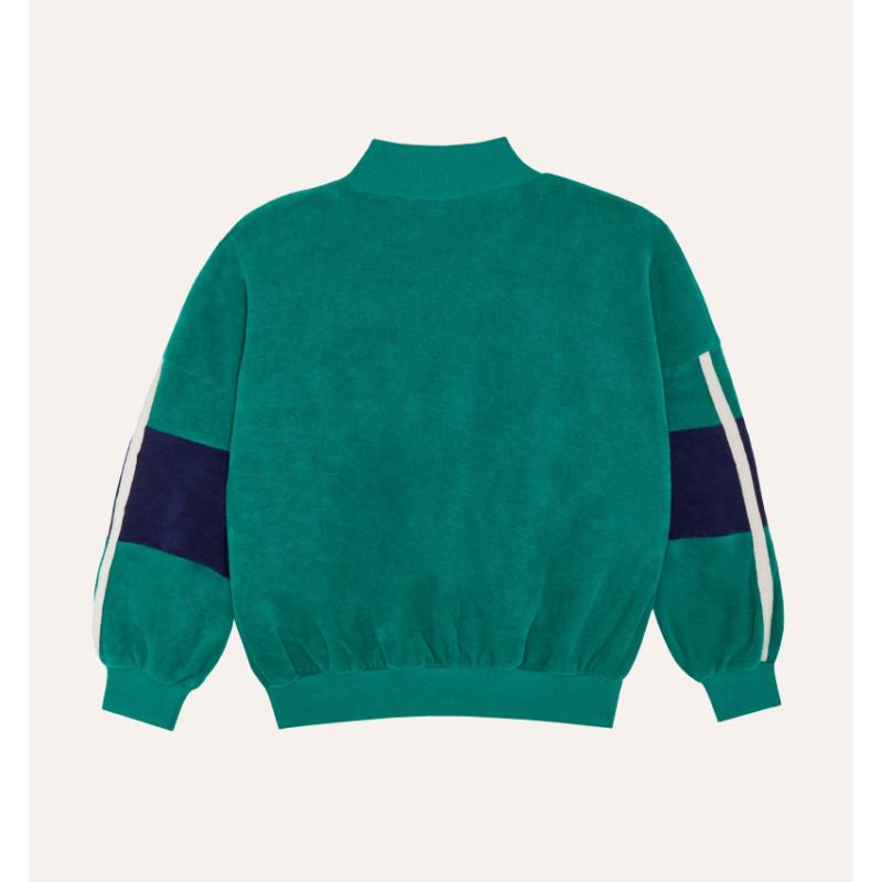 The Campamento Green Color Block Sweatshirt