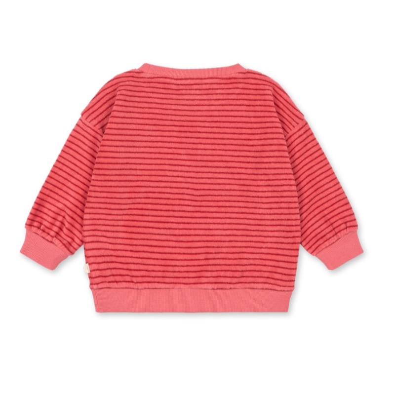 Konges Slojd Itty Sweatshirt Cardinal Rose Stripe - Afbeelding 2