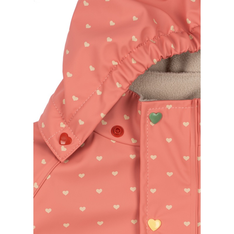 Konges Slojd Rainy Palme Duckling Rain Jacket Coeur Feathers - Afbeelding 2