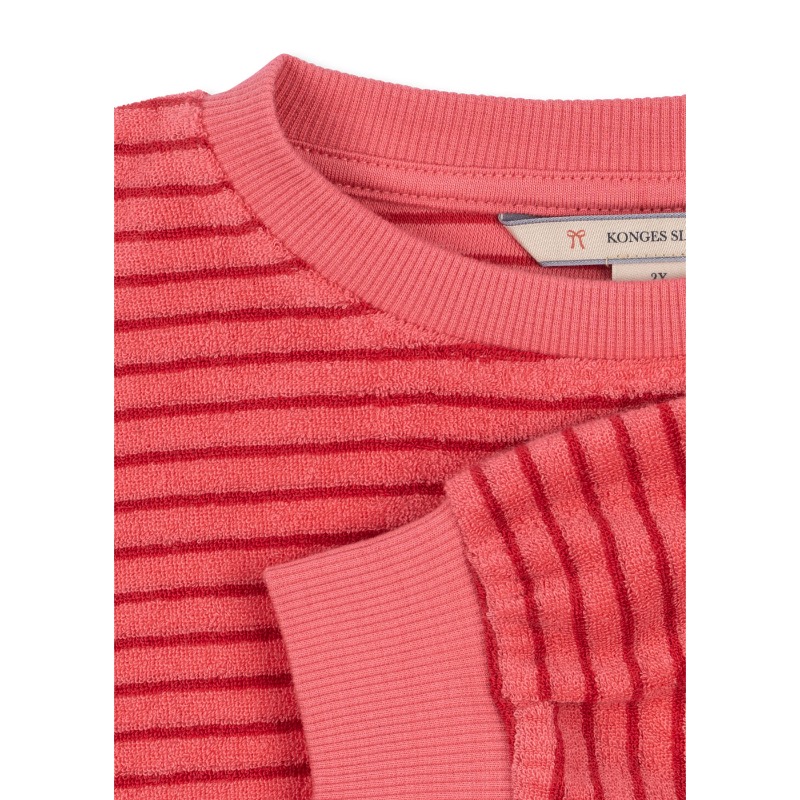 Konges Slojd Itty Sweatshirt Cardinal Rose Stripe - Afbeelding 3