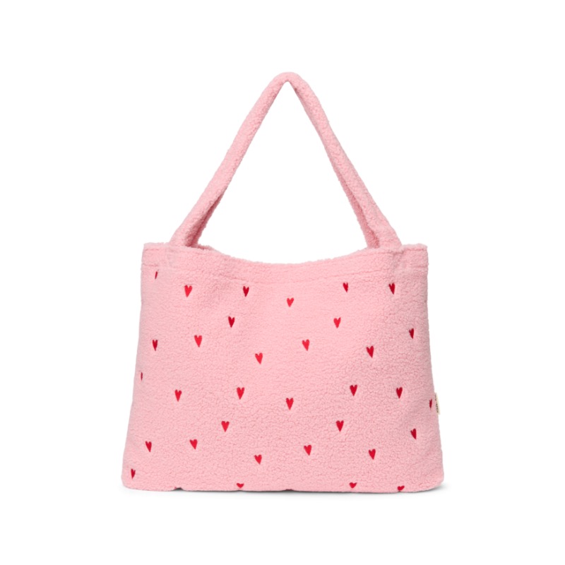 Studio Noos Teddy Mom Bag Light Pink Hearts