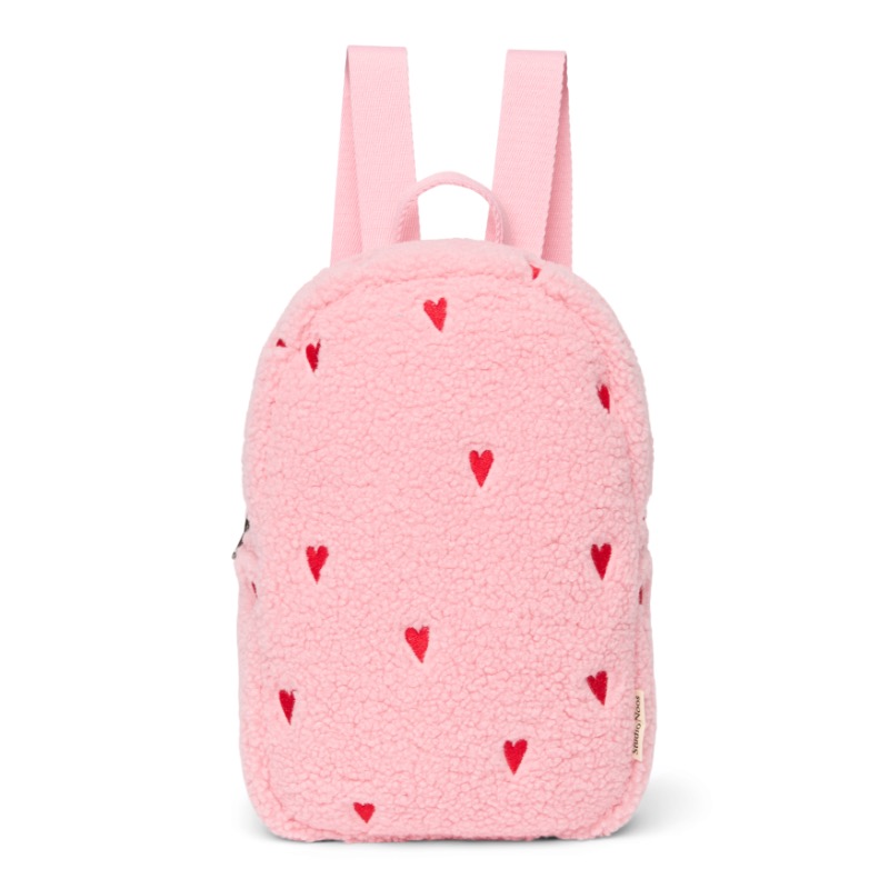 Studio Noos Teddy mini Backpack Light Pink Hearts