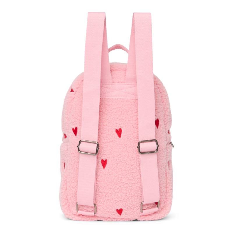 Studio Noos Teddy mini Backpack Light Pink Hearts - Afbeelding 3