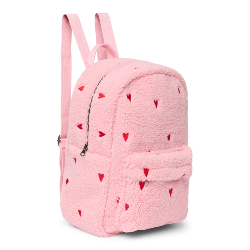 Studio Noos Teddy midi Backpack Light Pink Hearts - Afbeelding 2