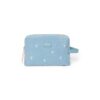 Studio Noos Denim Toiletry Bag Light Blue Hearts