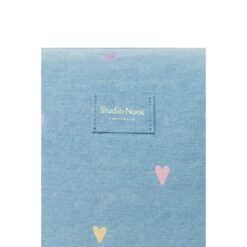 Alternative view of Studio Noos Denim Toiletry Bag Light Blue Hearts