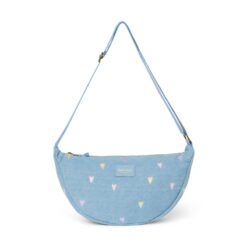 Studio Noos Denim Adult Fanny Pack Light Blue Hearts