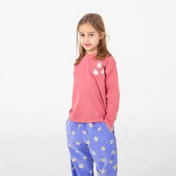 Alternative view of lotiekids long sleeve shirt Daisies Pink Lemonade