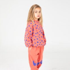 lotiekids Teddy Sweatshirt Hearts allover Coral