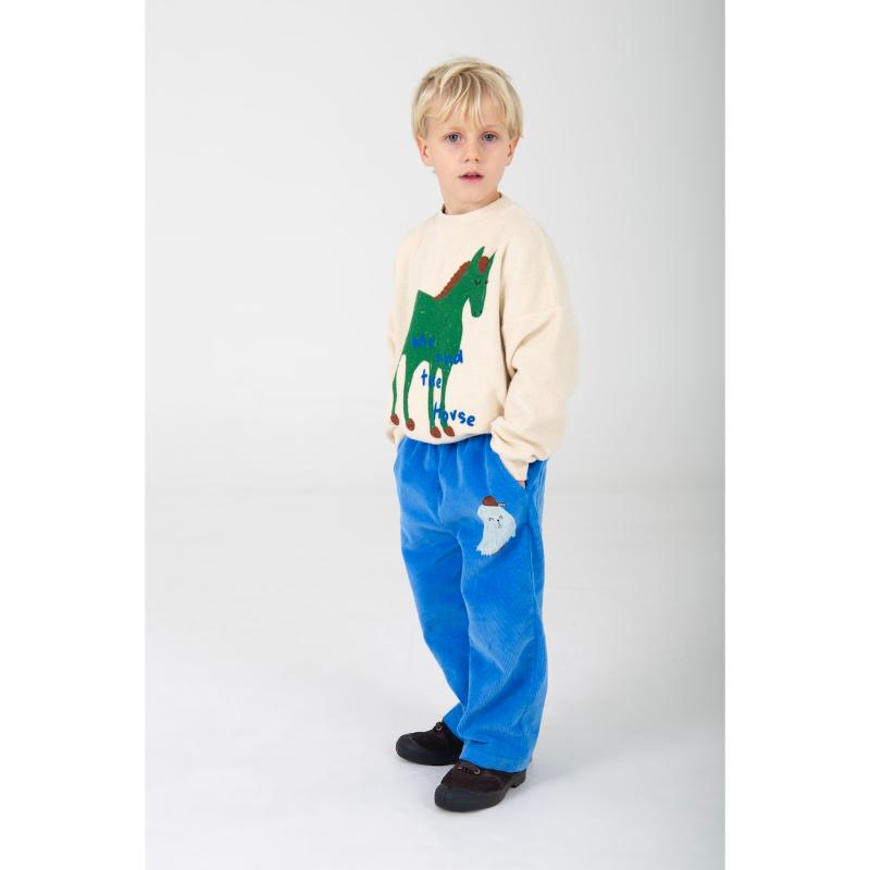 lotiekids Corduroy Casual Pants Good Monster Cobalt Blue - Afbeelding 2