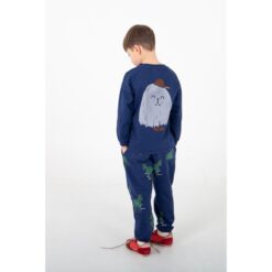 lotiekids heavyweight t-shirt Good Monster Navy Blue