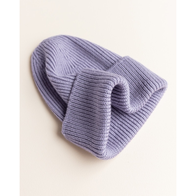 hvid Beanie fonzie lilac - Afbeelding 2