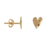 Betty Bogaers Heart Stud Earring Gold Plated
