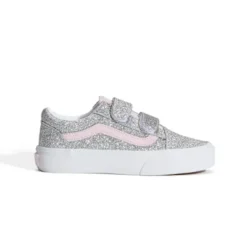 Vans Old Skool Glitter Silver Pale Petal