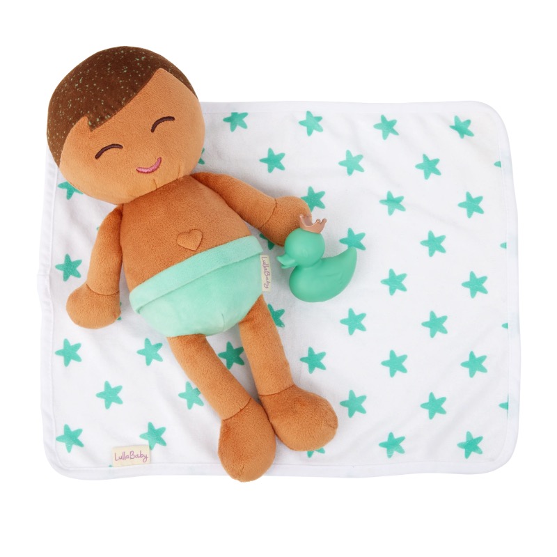 LullaBaby Plush Boy Bath Doll & Accessories