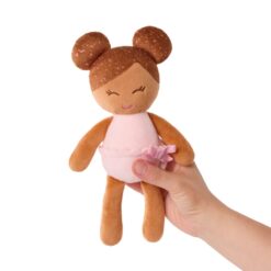 LullaBaby Plush Girl Brown hair Bath Doll