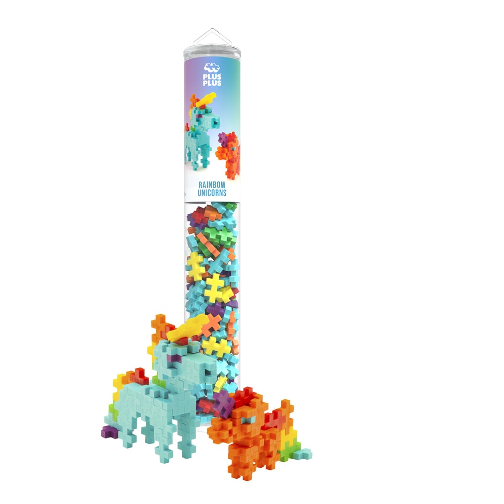 Plus-Plus Tube Rainbow Unicorn 100 stuks