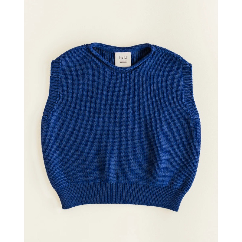 hvid Vest Harvey Cobalt Blue