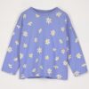 lotiekids long sleeve shirt daisies lavender