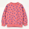 lotiekids Teddy Sweatshirt Hearts allover Coral