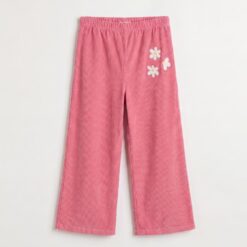 lotiekids Mini Corduroy Pants Daisies Pink Lemonade