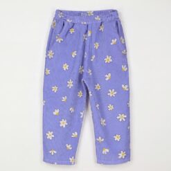 lotiekids Corduroy Wide Pants Daisies Lavender