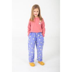Alternative view of lotiekids Corduroy Wide Pants Daisies Lavender