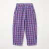 lotiekids Corduroy Wide Pants Plaid Lavender