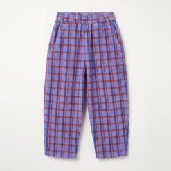 lotiekids Corduroy Wide Pants Plaid Lavender