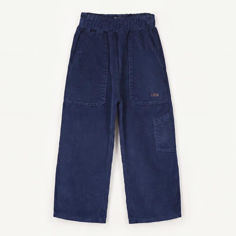 lotiekids Corduroy Pants Washed Navy