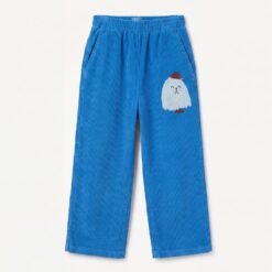lotiekids Corduroy Casual Pants Good Monster Cobalt Blue