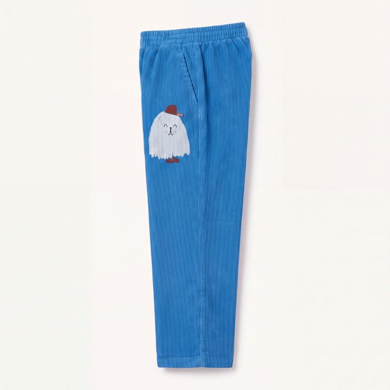 lotiekids Corduroy Casual Pants Good Monster Cobalt Blue