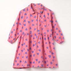 lotiekids Dress Hearts allover Pink Lemonade