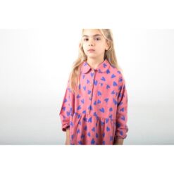 lotiekids Dress Hearts allover Pink Lemonade