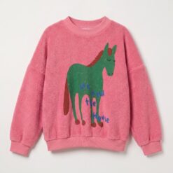 lotiekids Teddy Sweatshirt Me and The Horse Pink Lemonade