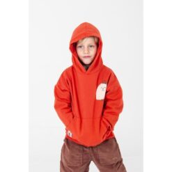 Alternative view of lotiekids Hooded Sweatshirt small Good Monster Red