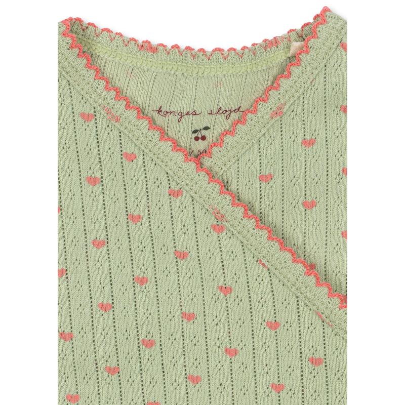 Konges Slojd Newborn Onesie Coeur Lint - Afbeelding 2