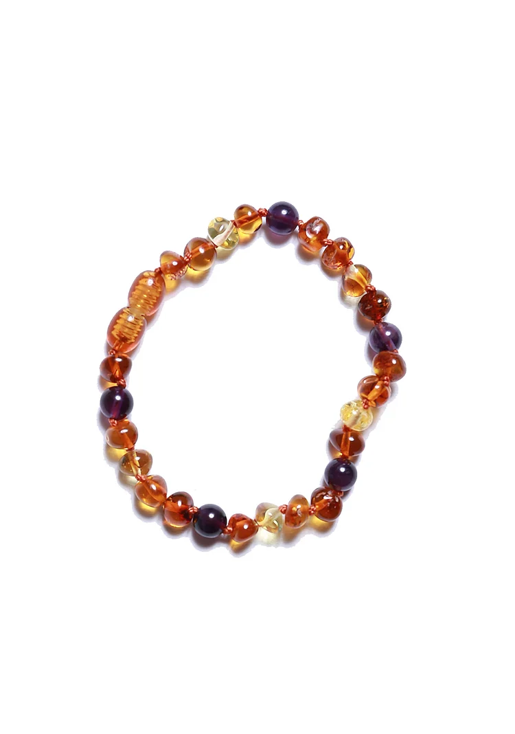 Coni barnsteen armband kids Amethyst 16,5 cm