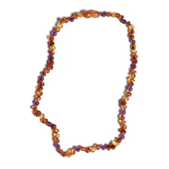 Coni barnsteen ketting baby Amethyst 32cm