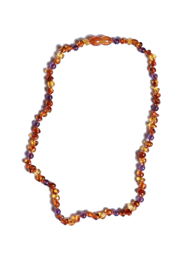 Coni barnsteen ketting kids Amethyst 38cm