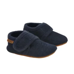 Enfant wollen slofjes Navy