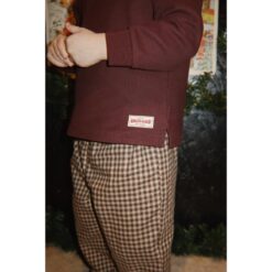 Konges Slojd Foret Pants Chocolate Check - Afbeelding 4